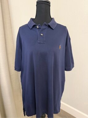 Polo by Ralph Lauren Navy Classic Polo with Embroidered Pony